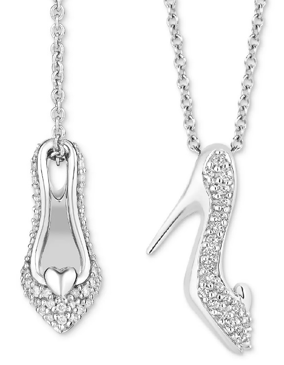 glass slipper necklace