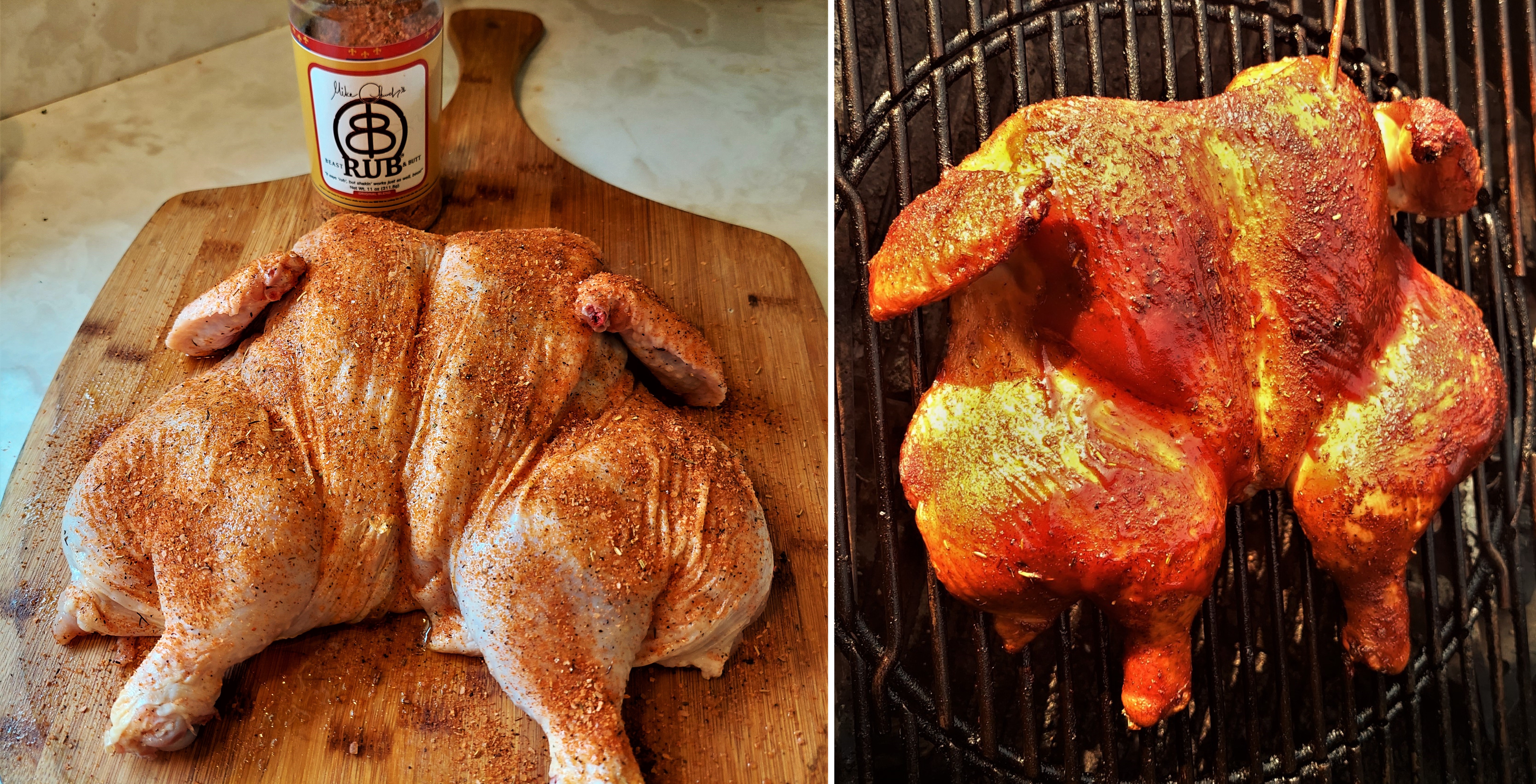 spstchcock chicken before and after