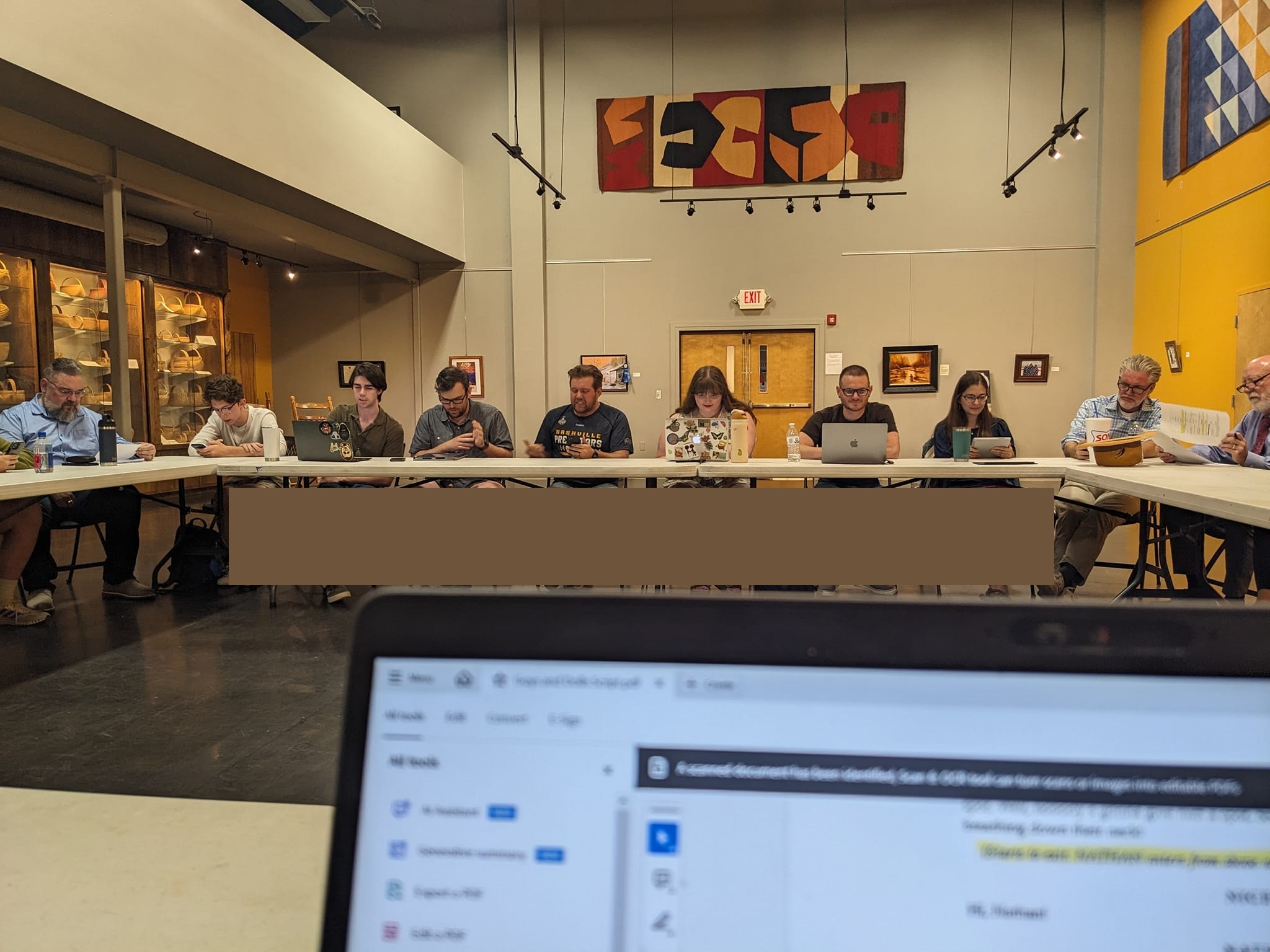 Table Reading Guys and Dolls