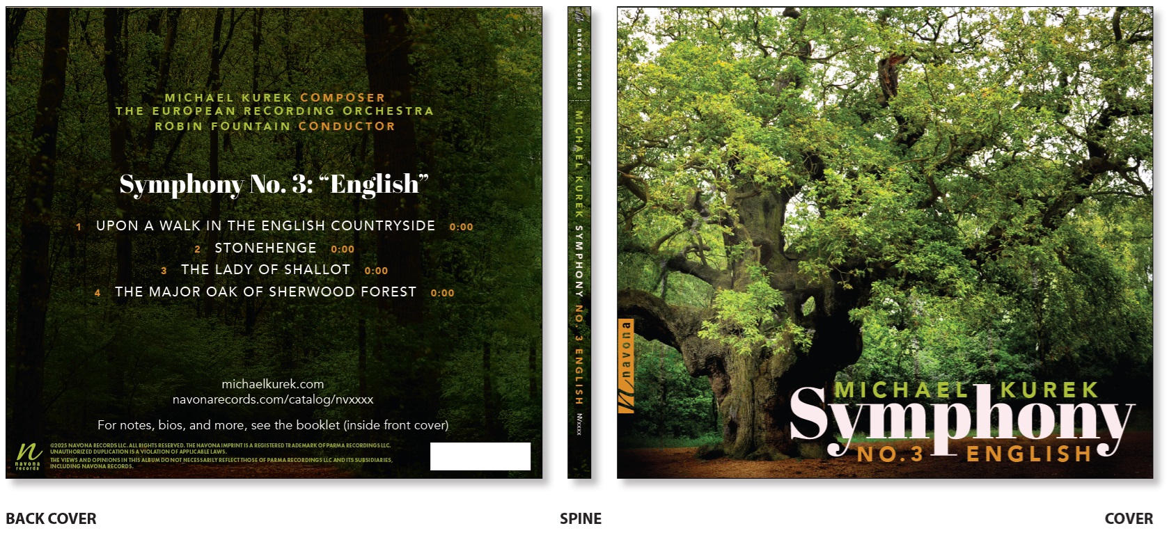 Front and Back Album Cover Symph. 3